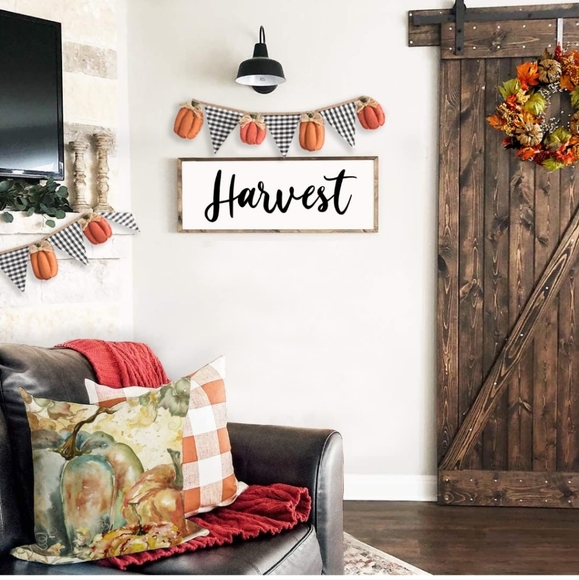 SET 4 Thanksgiving turkey pumpkins watercolor pillows pillowcovers pillowcase - Picture 2 of 7